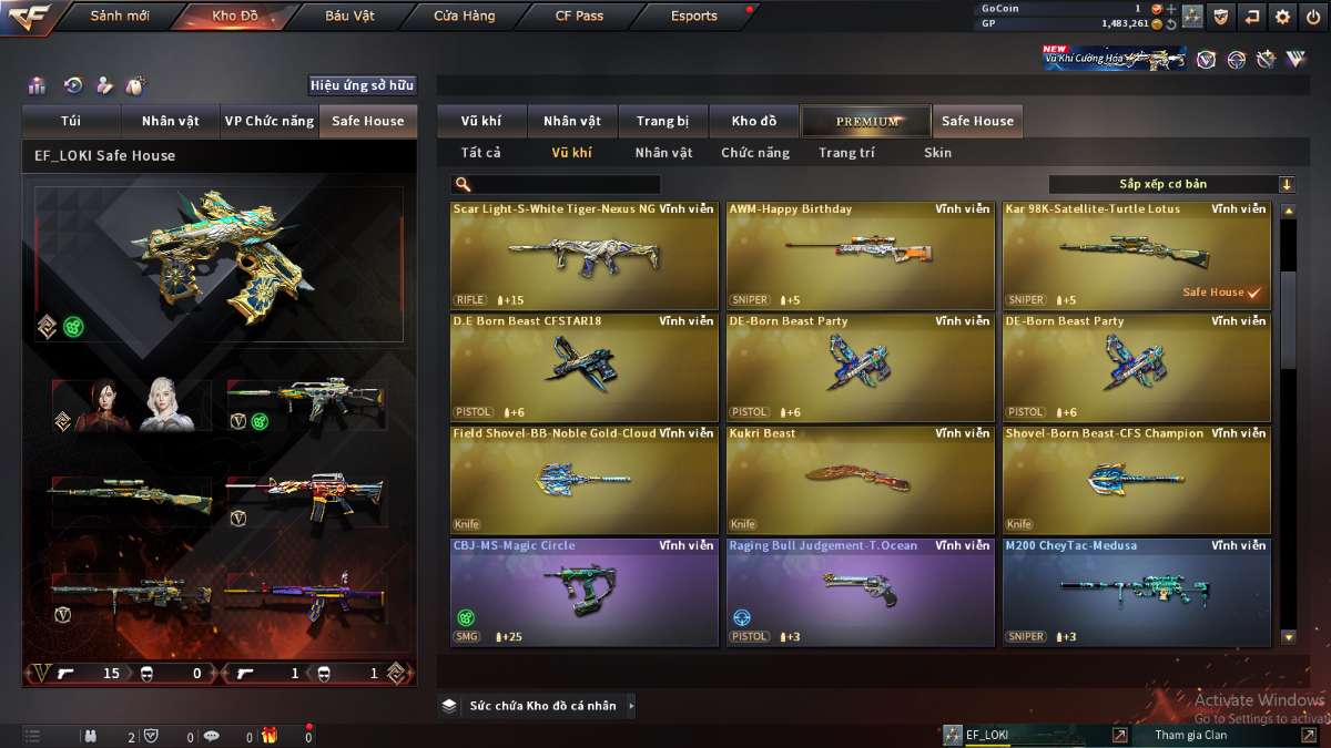 shop acc cf uy tin gia re